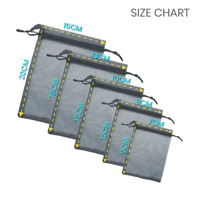 10cm x 15cm Organza Bag Sheer Bags Jewellery Wedding Candy Packaging Gift - Image 3