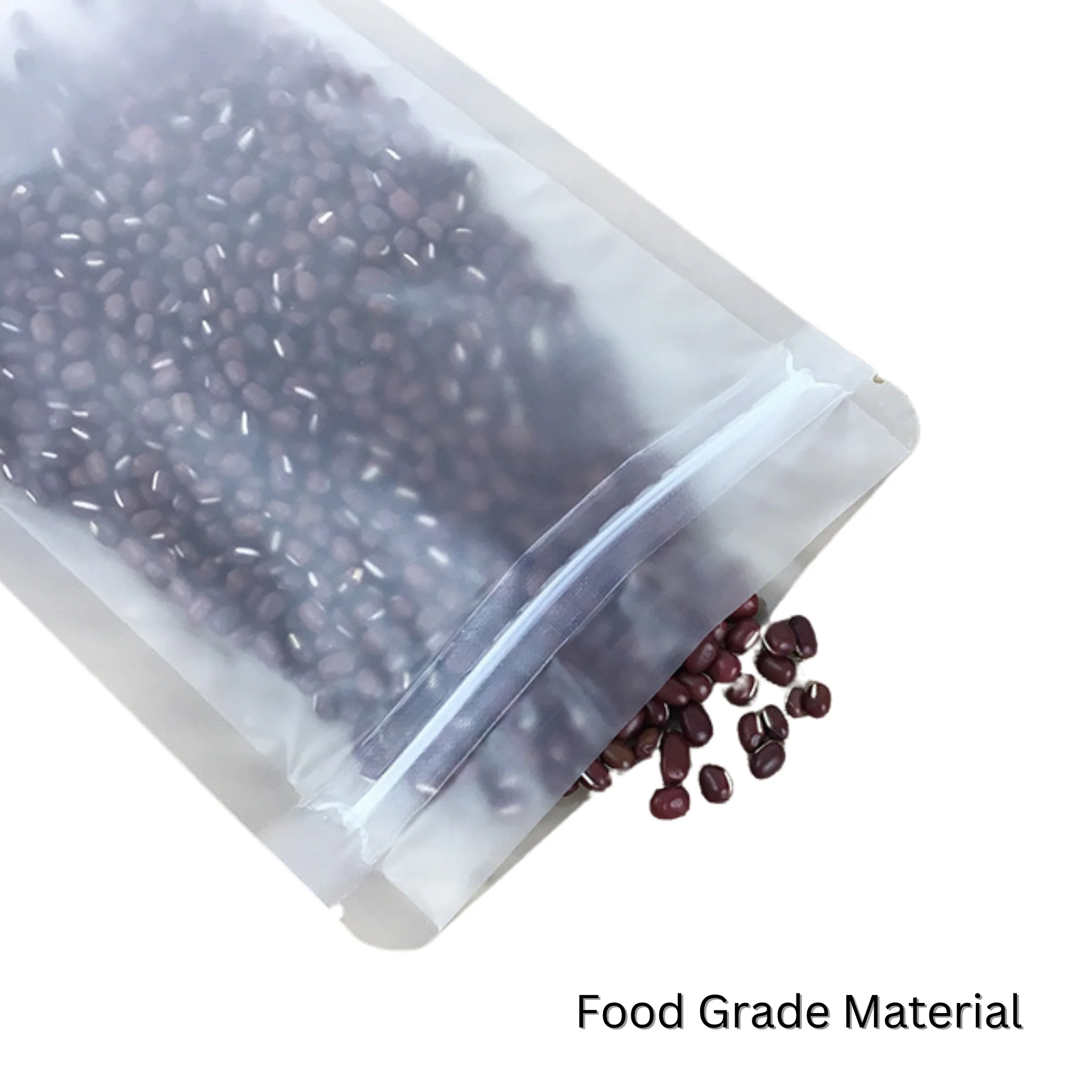 100mm x 150mm Resealable White Matte Plastic Flat Zipper Lock Pouch Bags - Image 10
