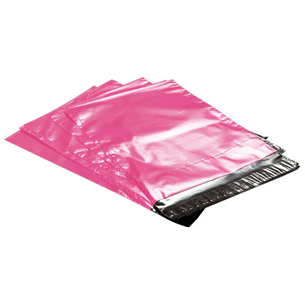 255 mm x 330 mm + 40mm Pink Poly Mailer Plastic Mailing Satchel Courier Shipping Bag - Image 7