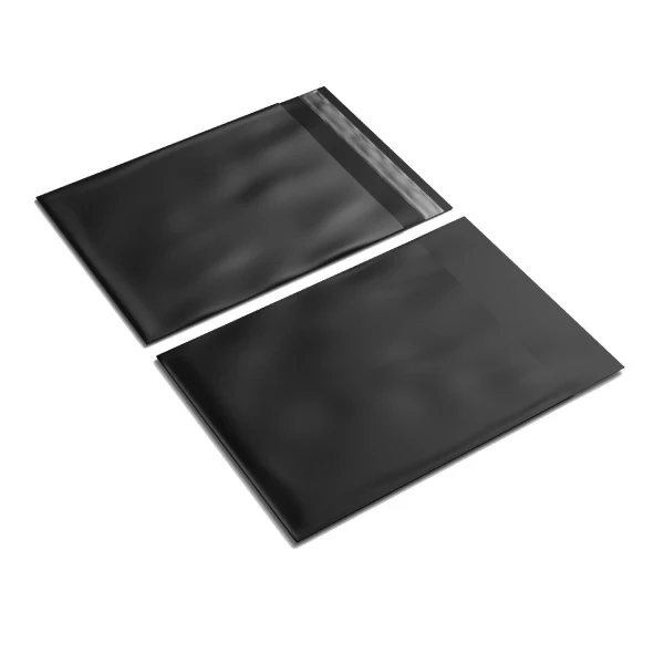 350mm x 480mm+ 40mm Black Poly Mailer Plastic Mailing Satchel Courier Shipping Bag - Image 3