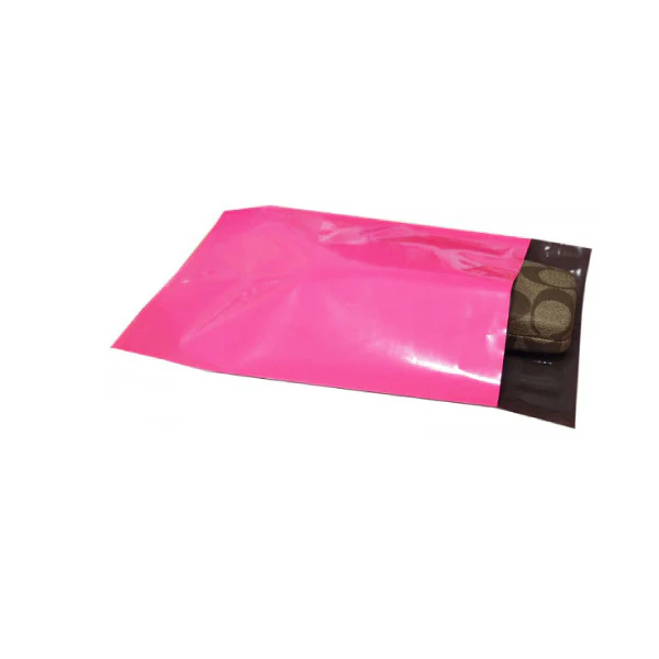 350mm x 480mm+ 40mm Pink Poly Mailer Plastic Mailing Satchel Courier Shipping Bag - Image 4