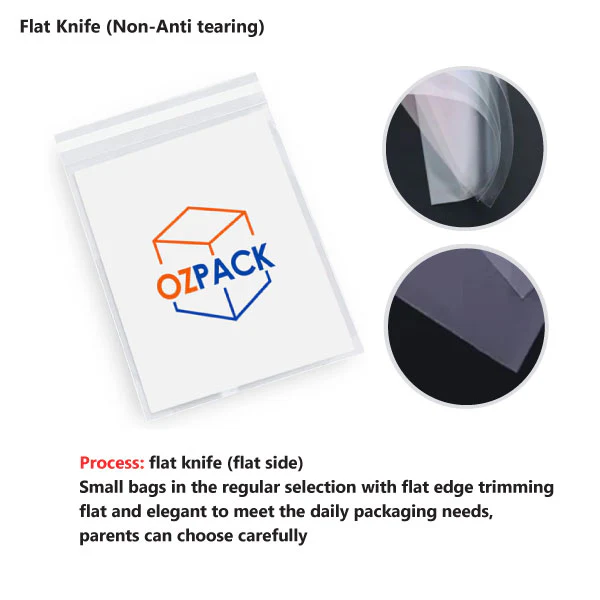 40 x 210mm Self Adhesive Sealing Clear OPP Cellophane Resealable Plastic Bags - Image 3