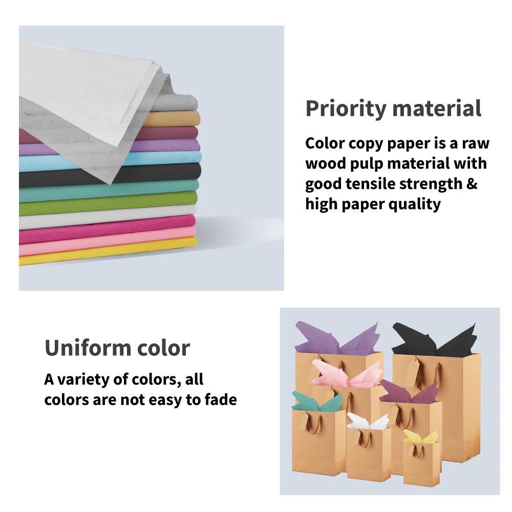 500pcs White Gift Wrapping Tissue Packaging Paper 50cm x 70cm Recyclable Eco-Friendly - Image 3