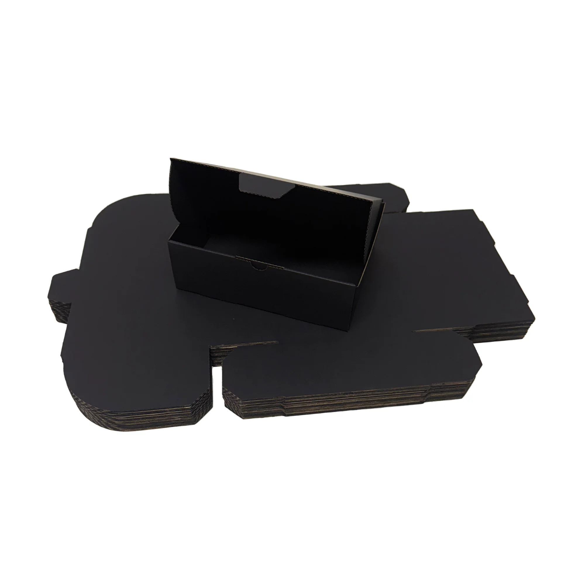 Full Black Die Cut Mailing Box 220 × 160 × 77 mm – Cardboard Shipping & Packing Box - Image 6