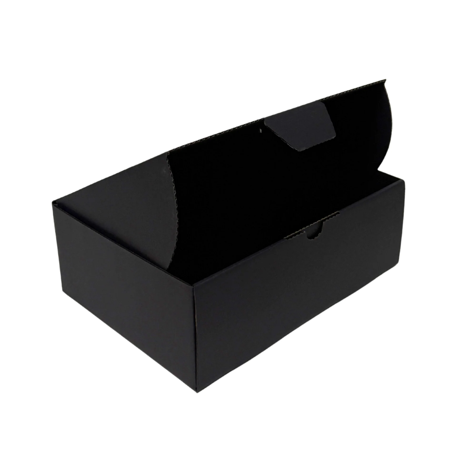 Full Black Die Cut Mailing Box 240 × 190 × 120 mm – Cardboard Shipping & Packing Box - Image 3