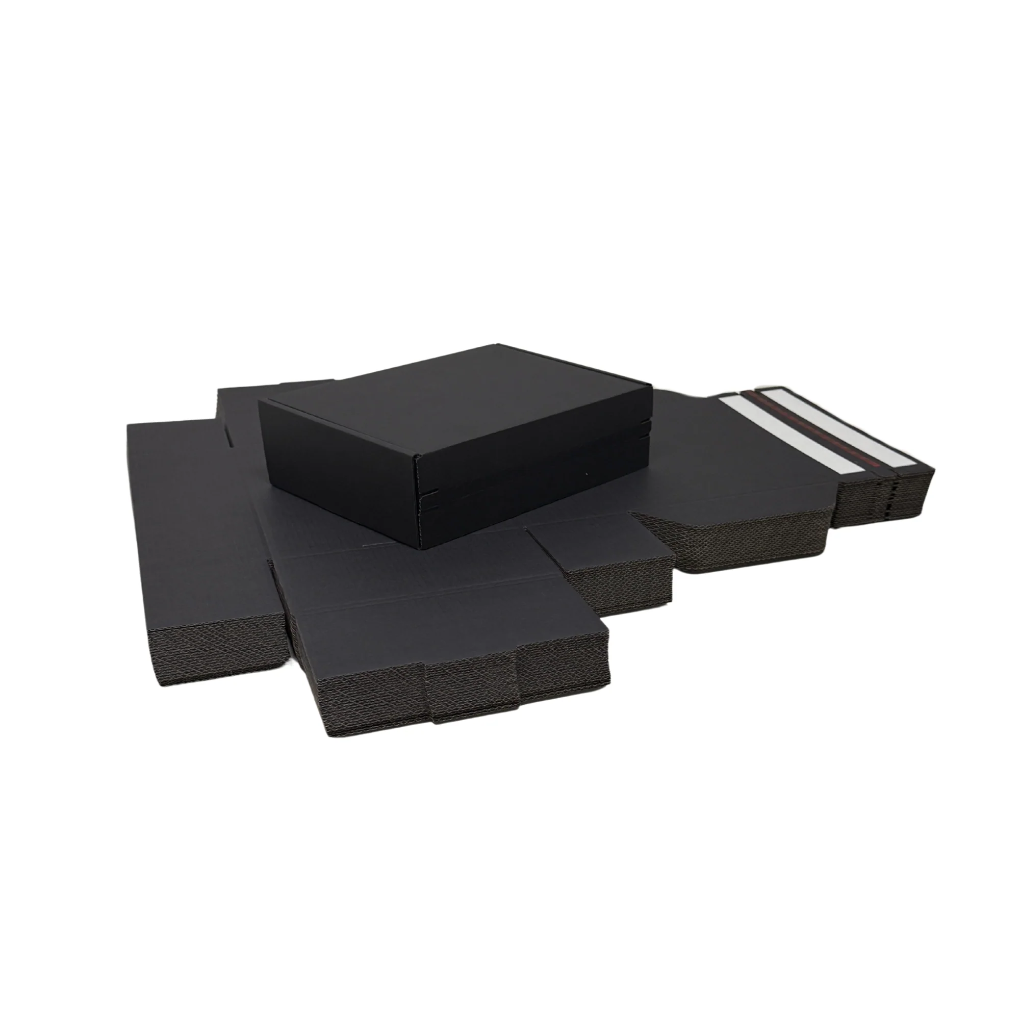 Full Black Self Sealing Tuck Front Box 174 × 128 × 53mm – Shipping & Gift Packaging - Image 6