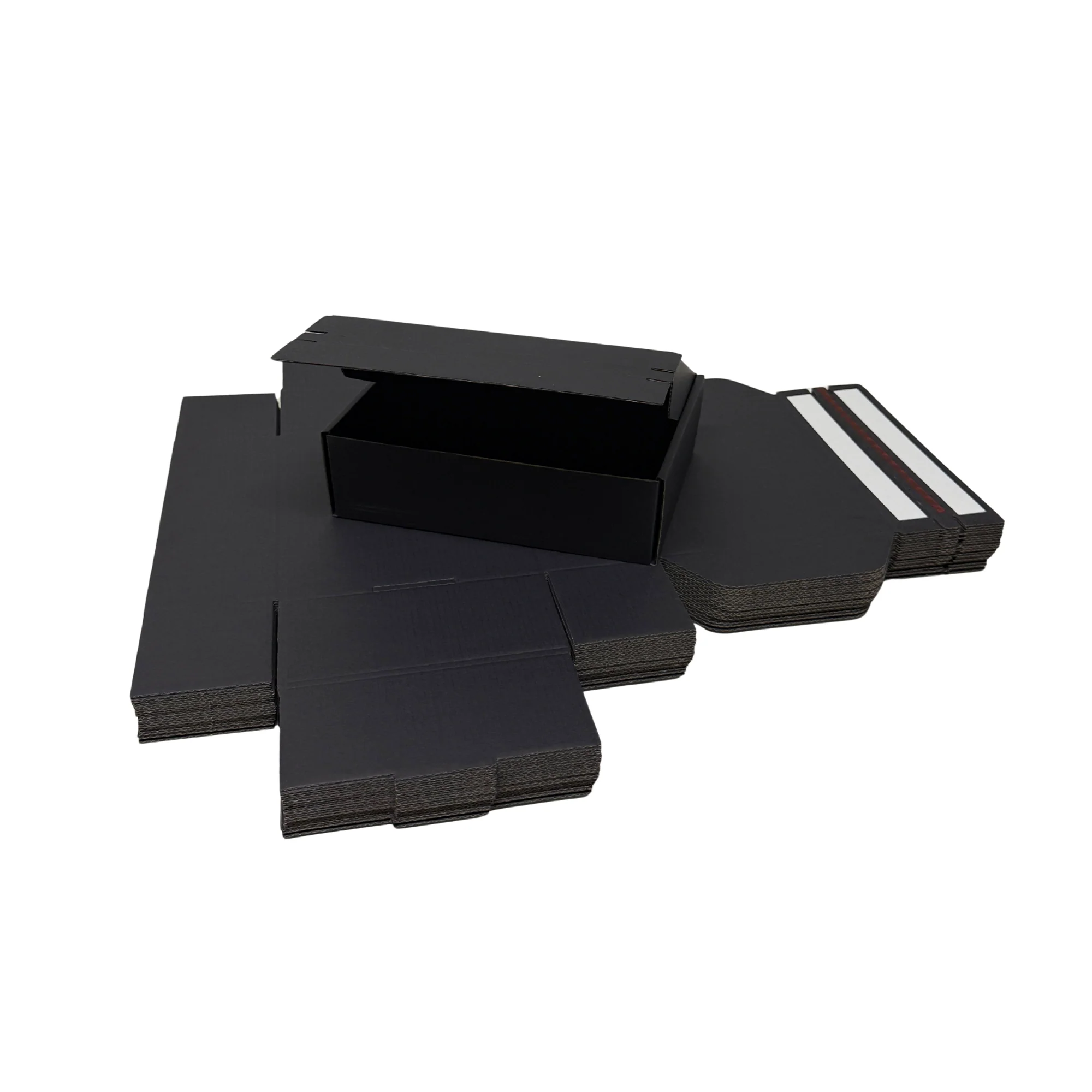 Full Black Self Sealing Tuck Front Box 174 × 128 × 53mm – Shipping & Gift Packaging - Image 7