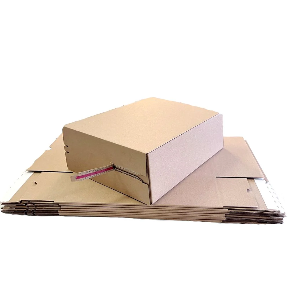 Self Sealing Box 220 x 160 x 77mm Kraft Brown Heavy Duty - Image 6