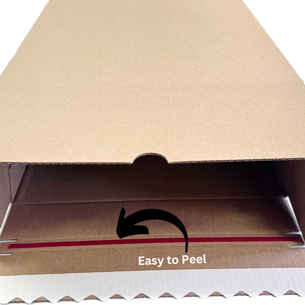 Self Sealing Box 270 x 200 x 95mm Kraft Brown Heavy Duty - Image 4