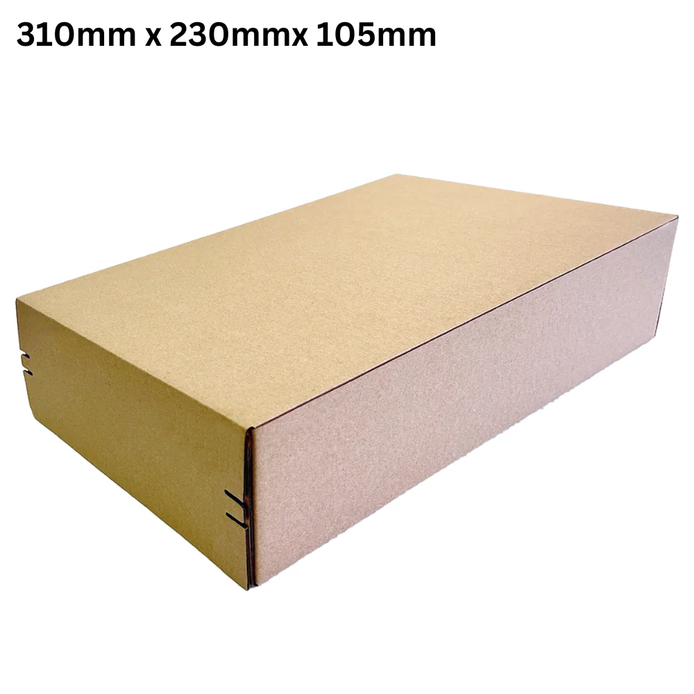 Self Sealing Box 310 x 230 x 105mm Kraft Brown Heavy Duty - Image 3
