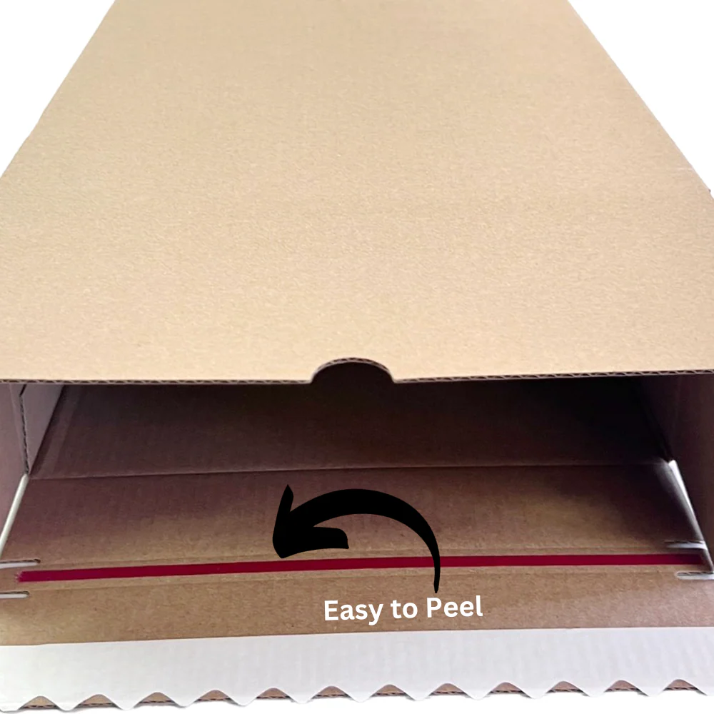 Self Sealing Box 310 x 230 x 105mm Kraft Brown Heavy Duty - Image 4