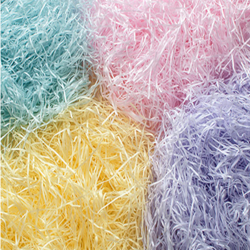 20g of  Wine Red Shredded Color Soft Tissue Paper Hamper Craft Gift Candy Box Basket Filler - Image 7